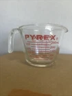 Vintage Pyrex Measuring Cup 508  1 Cup 8oz Red Lettering EUC