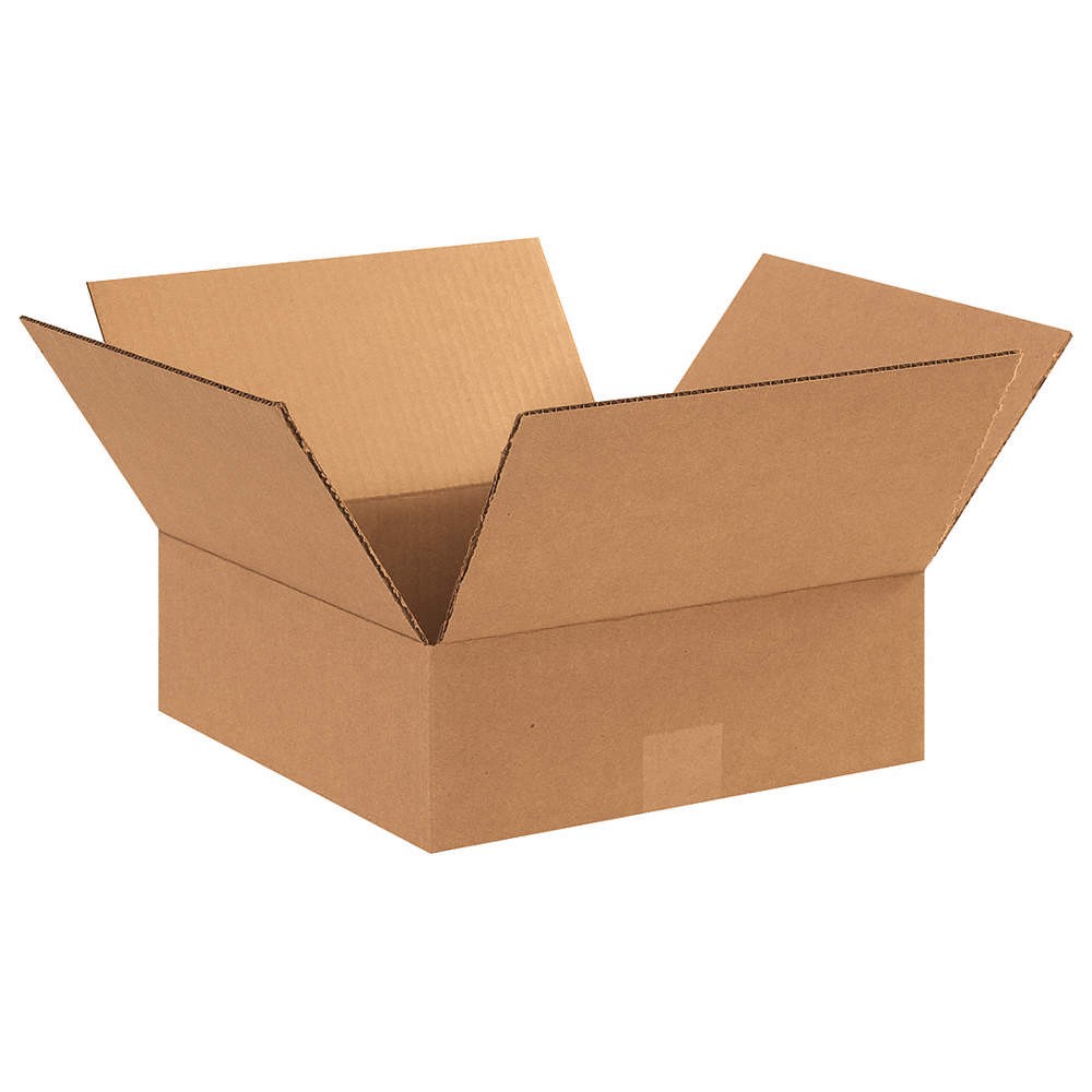 GRAINGER APPROVED 11R330 PK 25 Shipping Box,12x12x4 in 11R330
