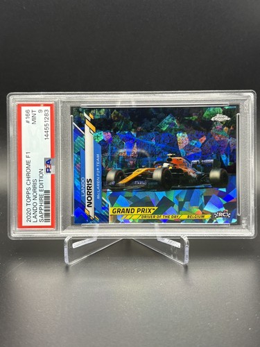 2020 Topps Chrome Sapphire F1 Lando Norris RC #166 PSA 9 - Bild 1 von 2