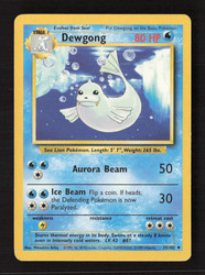 Dewgong 25/102 Base Set Shadowless