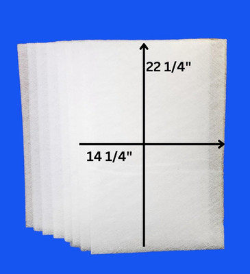8 Pack of 16x25 Respicaire CG Microclean 95 Air Filters for Clean Air
