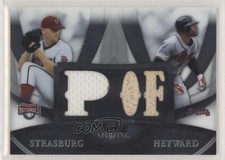 2010 Bowman Sterling Boxloader Dual Relics Stephen Strasburg Jason Heyward b2g