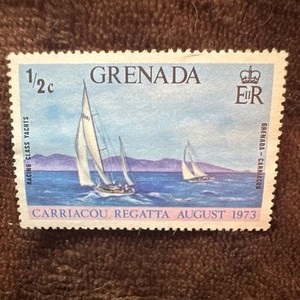 Grenada 1/2c Carriacou Regatta August 1973 Yacht Boat Postage Stamp MNH