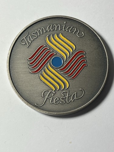 Tasmanian Fiesta, undated. Aluminium Medal. 50mm