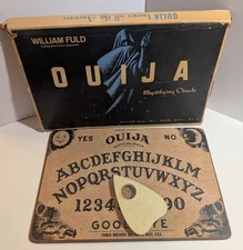 Vintage Ouija Board Game - Parker Bros. 1960's William Fuld  with BOX
