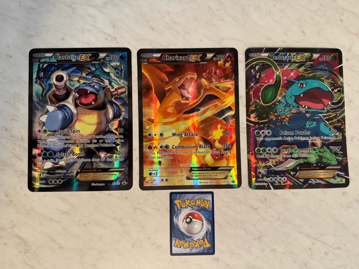 Pokemon 2016 Generations EX Holo Set Blastoise Charizard Venusaur