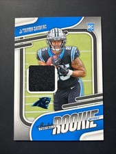JaTavion Sanders 2024 Panini Absolute #ARM-JSS Rookie Materials Patch RC Panther