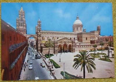 Ansichtskarte  PALERMO, Kathedrale+Erzbischöfl.Palast (21-25EU)
