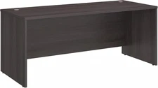 Bush Furniture BSHSCD272SG Studio C Storm Gray 72W X 30D Desk Shell