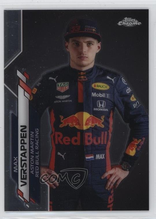 2020 Topps Chrome Formula 1 F1 Racers Max Verstappen #6 Rookie RC 1k2m