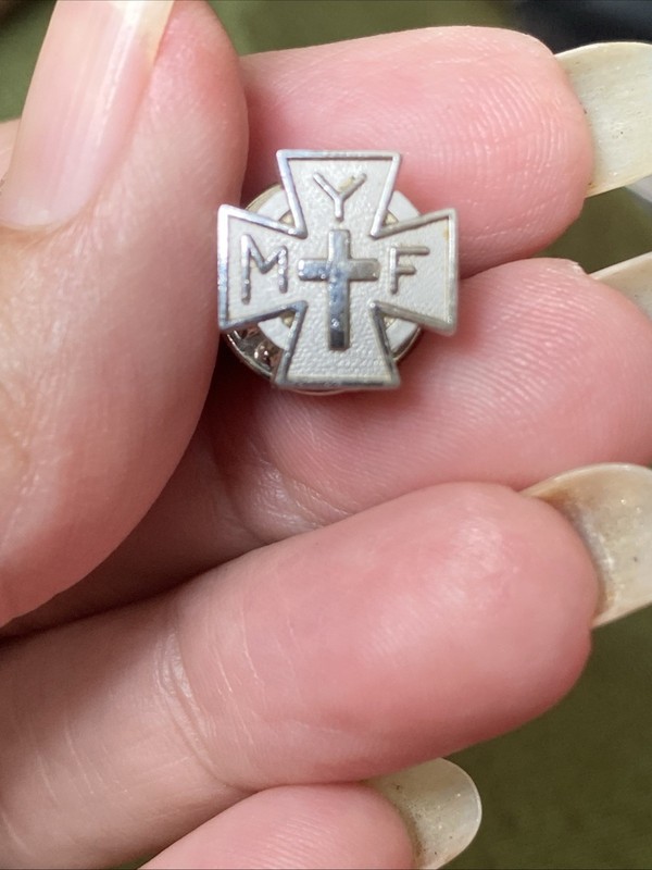 Vintage Methodist Youth Fellowship (MYF) Maltese Cross Lapel Pin
