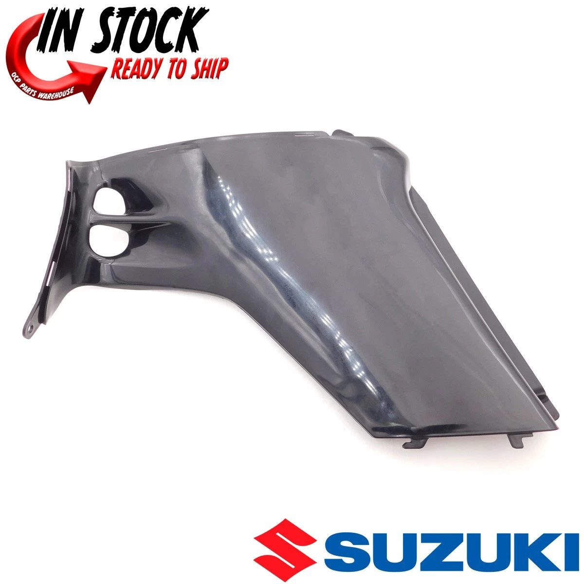 SUZUKI LEFT GAS TANK BODY PANEL PLASTIC FENDER 2003-2008 LTZ400 BLACK OEM