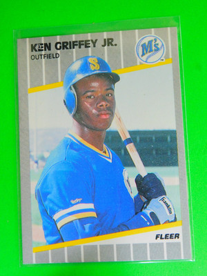Ken Griffey Jr 1989 Donruss - Rated Rookie #33 Rare Error ''Key Hole'' on E in Ken