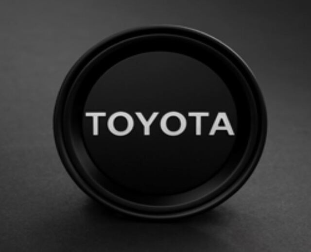Genuine Toyota TRD Wheel Center Cap Black w/Silver Lettering