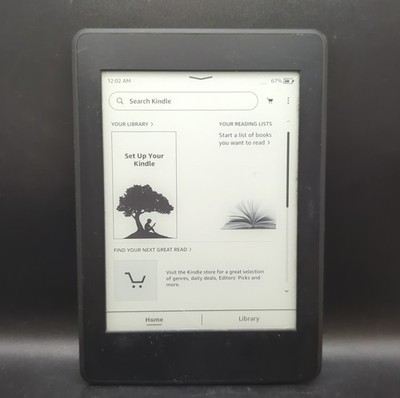 Amazon DP75SDI Kindle Paperwhite 4GB 7th Gen E-Reader 6'' Touchscreen Black