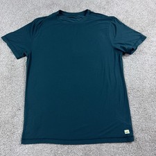 Vuori Shirt Mens Large Blue Strato Tech Lightweight Training Performance Gym