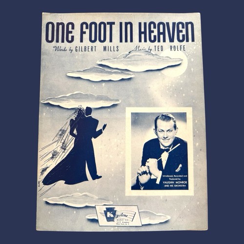 One Foot In Heaven Sheet Music 1941 Vaughn Monroe Dreamy Mills Rolfe Big Band