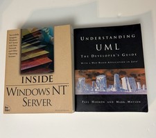 Vintage Microsoft Windows NT Networking and UML Development Guide Book Lot (2)