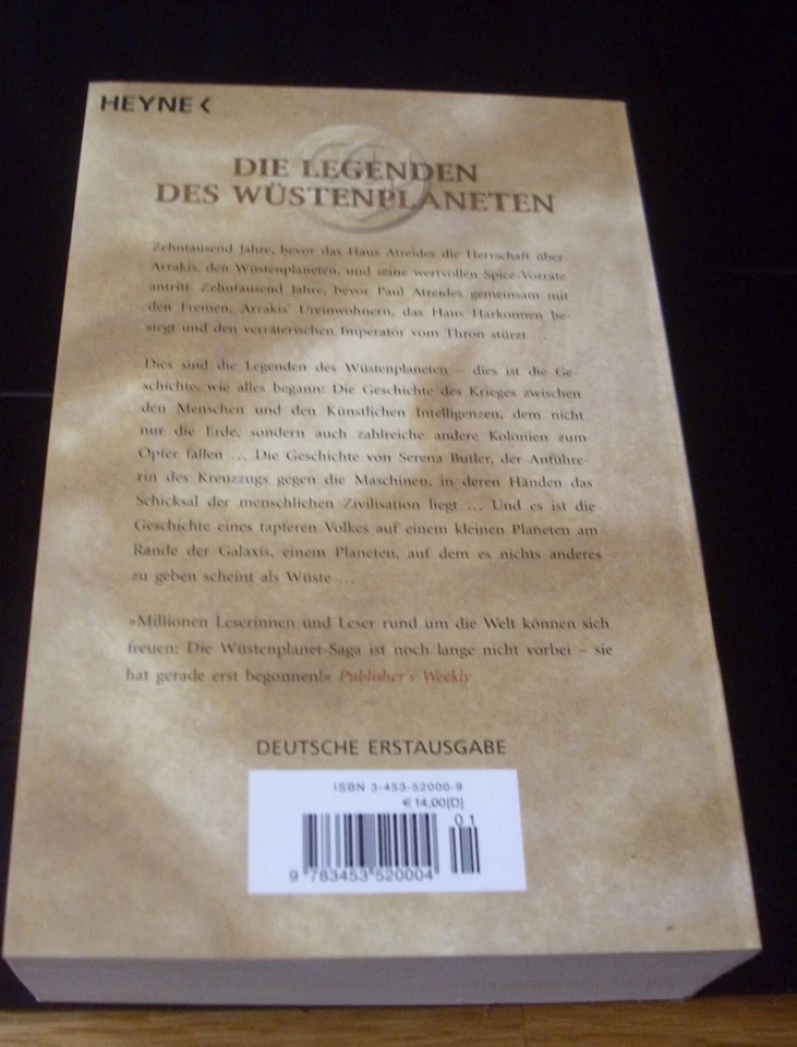 DER WÜSTENPLANET - DER KREUZZUG - LEGENDE 2 - HERBERT / ANDERSON - SEHR GUT !!! - Bild 3 von 4