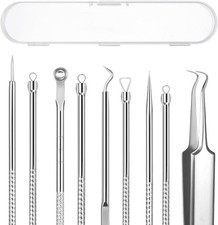 5PCS Blackhead Remover Comedone Extractor Kit - Professional Stainless Steel