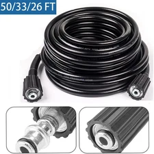 26/33/50ft High Pressure Washer Hose 5800PSI Power Washer Extension Tube
