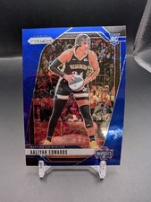 2024 Prizm WNBA Blue Lazer Velocity RC Rookie SP #70 Aaliyah Edwards Mystics