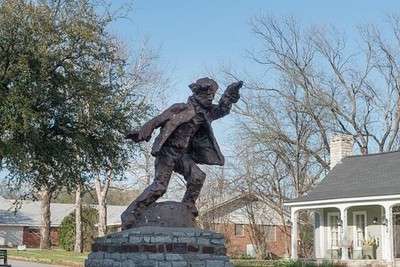 Hico Texas Billy the Kid Statue James Rice 2014 Downtown Bronze Sculpture