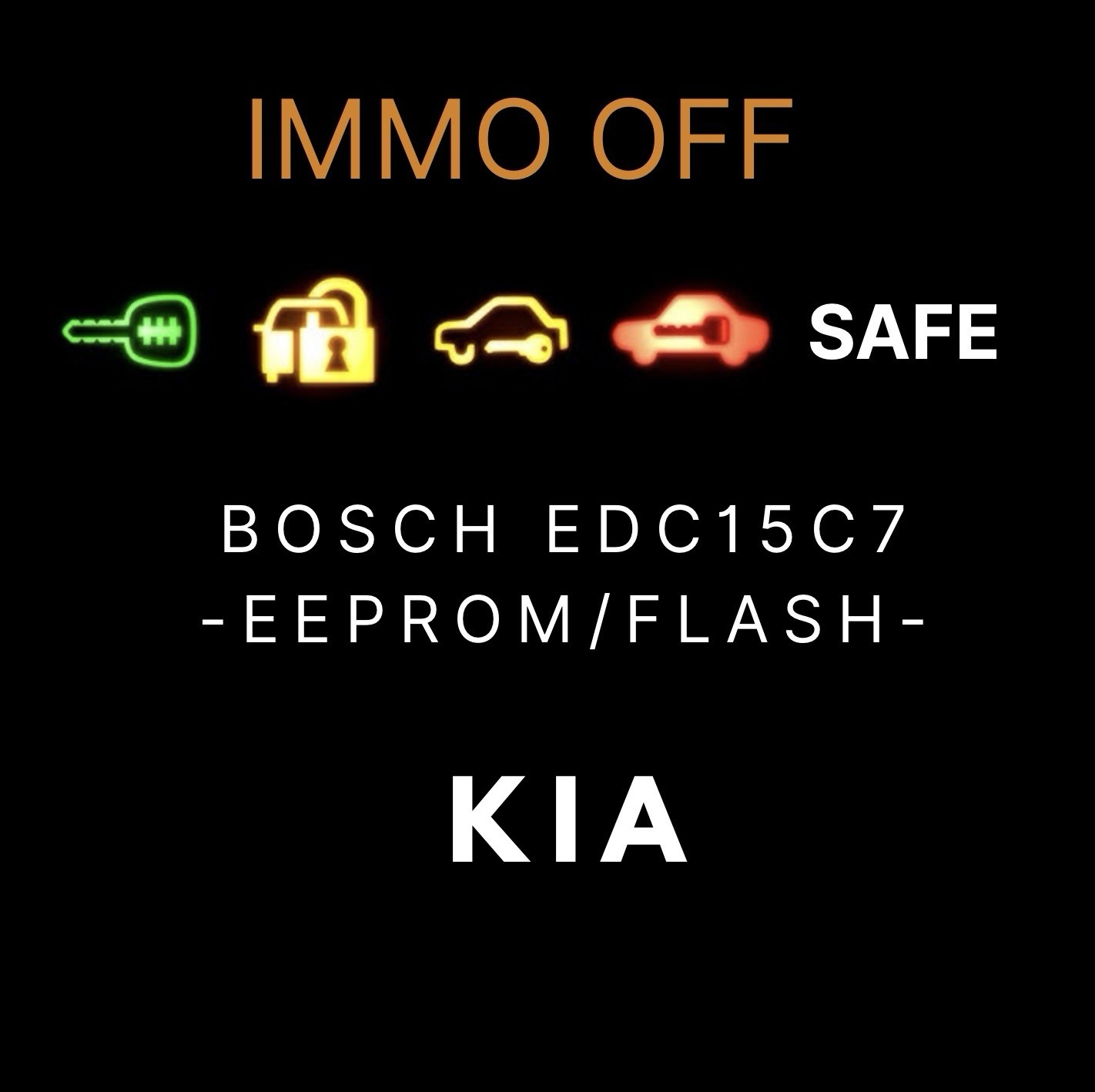 FORFAIT IMMO OFF KIA BOSCH EDC15C7 Calculateur Sorento Carens Sportage CRDi