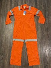 Long Sleeve Insect Shield Repellent Work Coveralls Orange Jumpsuit Hi Viz Sz 40R