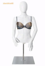 Mannequin Torso with Stand, Female Half Body Dress Form, Adjustable 30"-46"