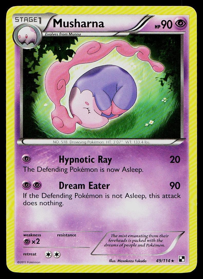 Pokemon Card Black & White Musharna 49/114 Rare