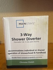 3-Way Shower Diverter Chrome Mainstays