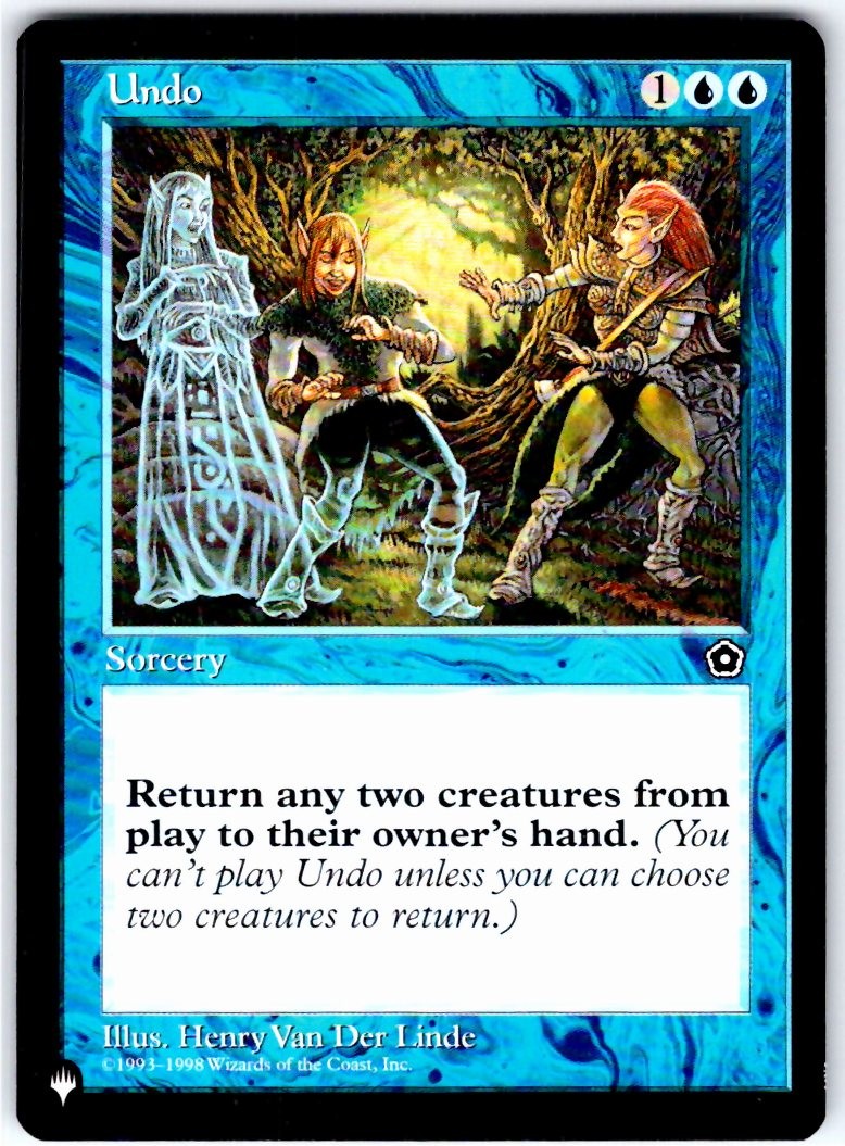 UNDO - UNCOMMON - PORTAL SECOND AGE - MAGIC: THE GATHERING - LP