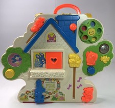 Vtg 80s Fisher-Price Musical Activity Center 1100 Crib Toy 1985 Music Play Set