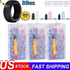 100Pcs Tire Repair Rubber Nails Tyre Puncture Repair Screws Kit w/ Screwdriver