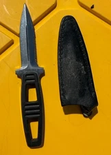 Vintage Kershaw 1006 Japan Amphibian Fixed Blade Boot Dagger Divers Knife Sheath