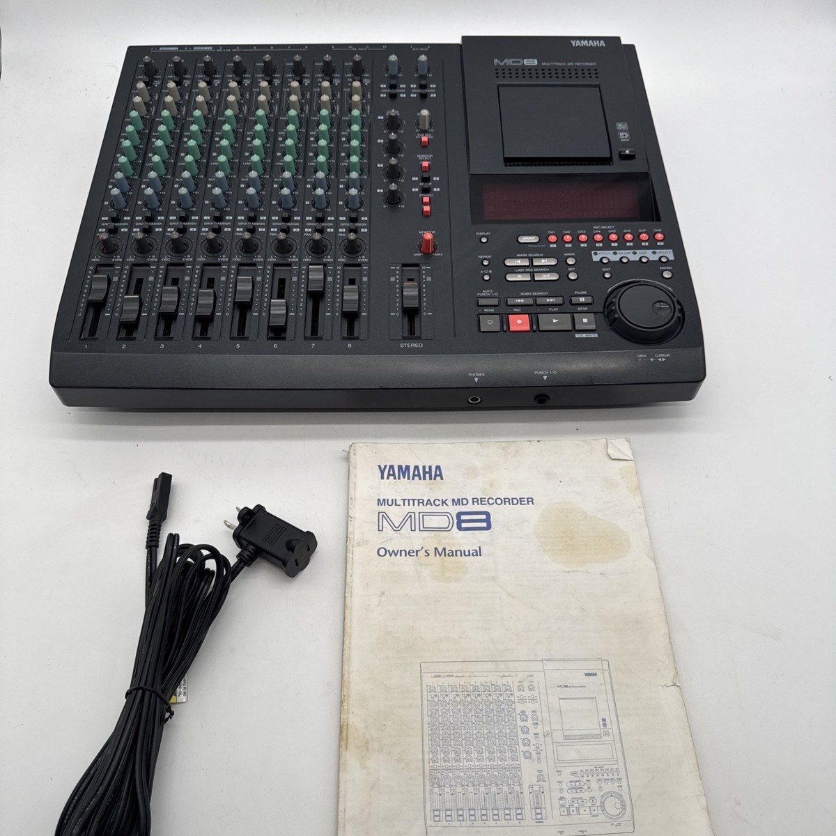 YAMAHA MD8 Multitrack MD Recorder Mini Disc 8-track MTR Audio | eBay