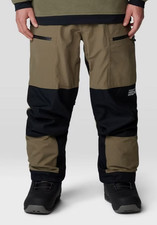 Mountain Hardwear Men's First Tracks Pants Stone Green/Black Size Large Regular