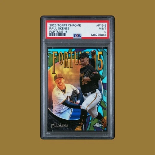 2025 Topps Chrome Fortune 15 Paul Skenes PSA 9🔥CY Young🔥