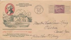 #727 Washingtons Headquarters Newburgh NY Linprint cachet FDC to Canal Zone