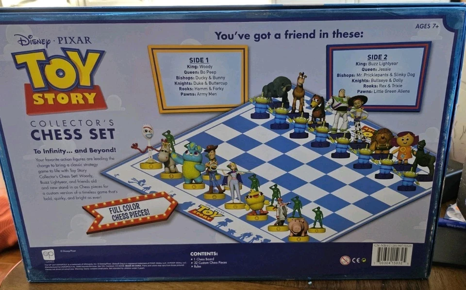 Juego de Ajedrez Disney Pixar Toy Story Edición Coleccionista Juego de Mesa - 32 Figuras Foto 2 de 2