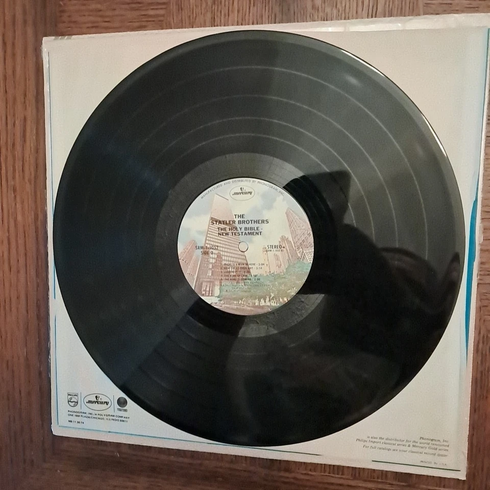 The Holy Bible New Testament The Statler Brothers LP Gospel Mercury in Shrink NM - Image 3 of 4