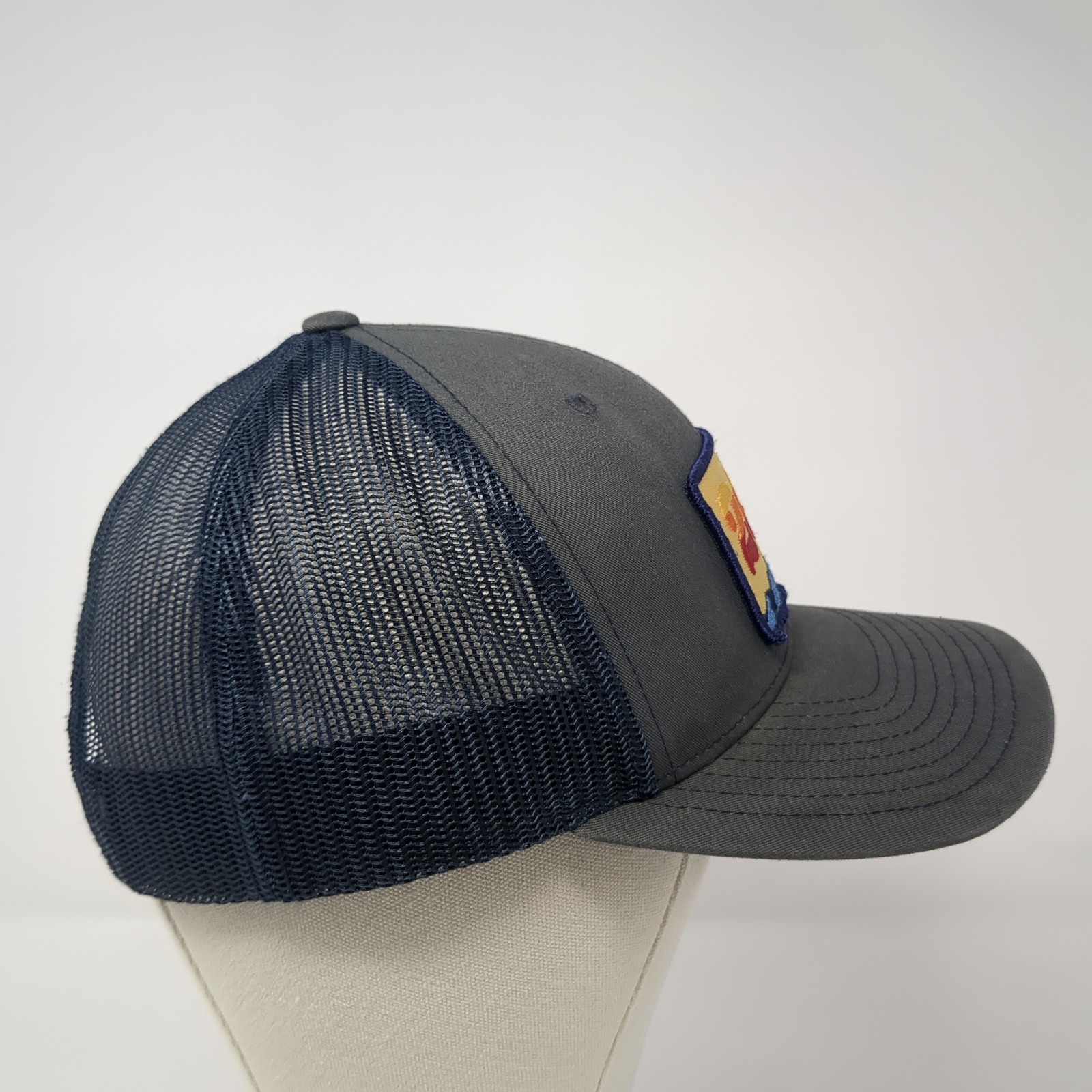 208 Patch Snapback Mesh Back Trucker Hat Multicol… - image 4