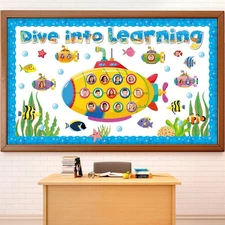 Summer Under The Sea Bulletin Board Classroom Decoration Dive Into Learning S...