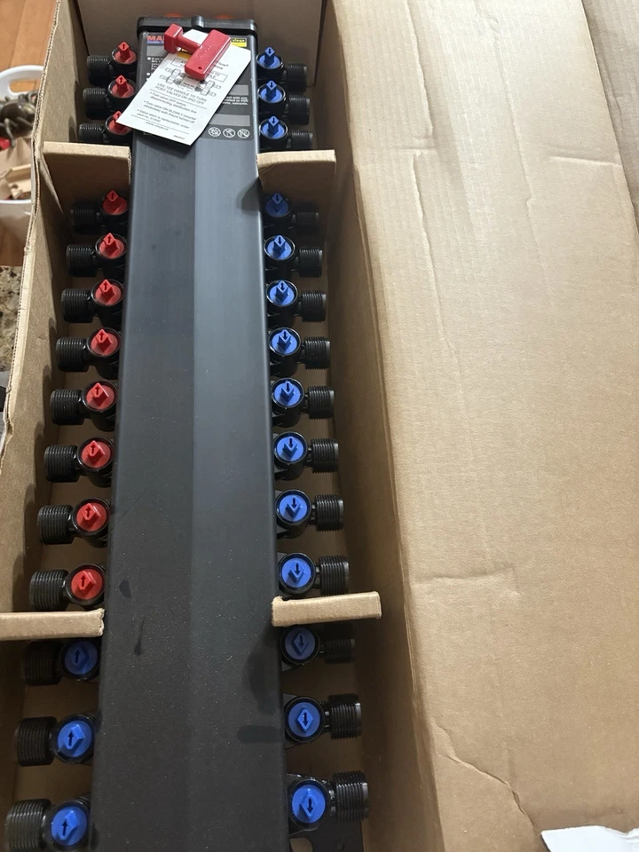 Viega Manabloc Manifold 30-Port 1" 49625, Hot Cold 18" - Image 2 of 3