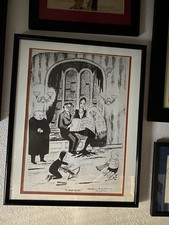 Signed Charles Addams Addams Family Limited Edition Lithograph Wednesday