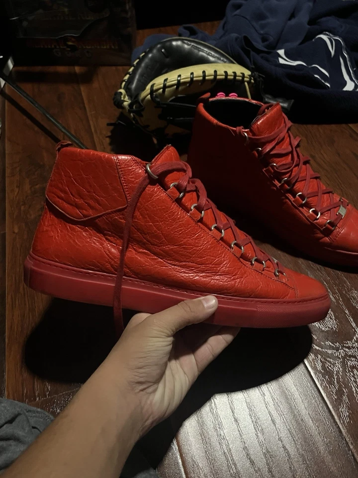 Zapatillas Hombre Balenciaga Arena Rojo Talla 45 US 12 Foto 3 de 4