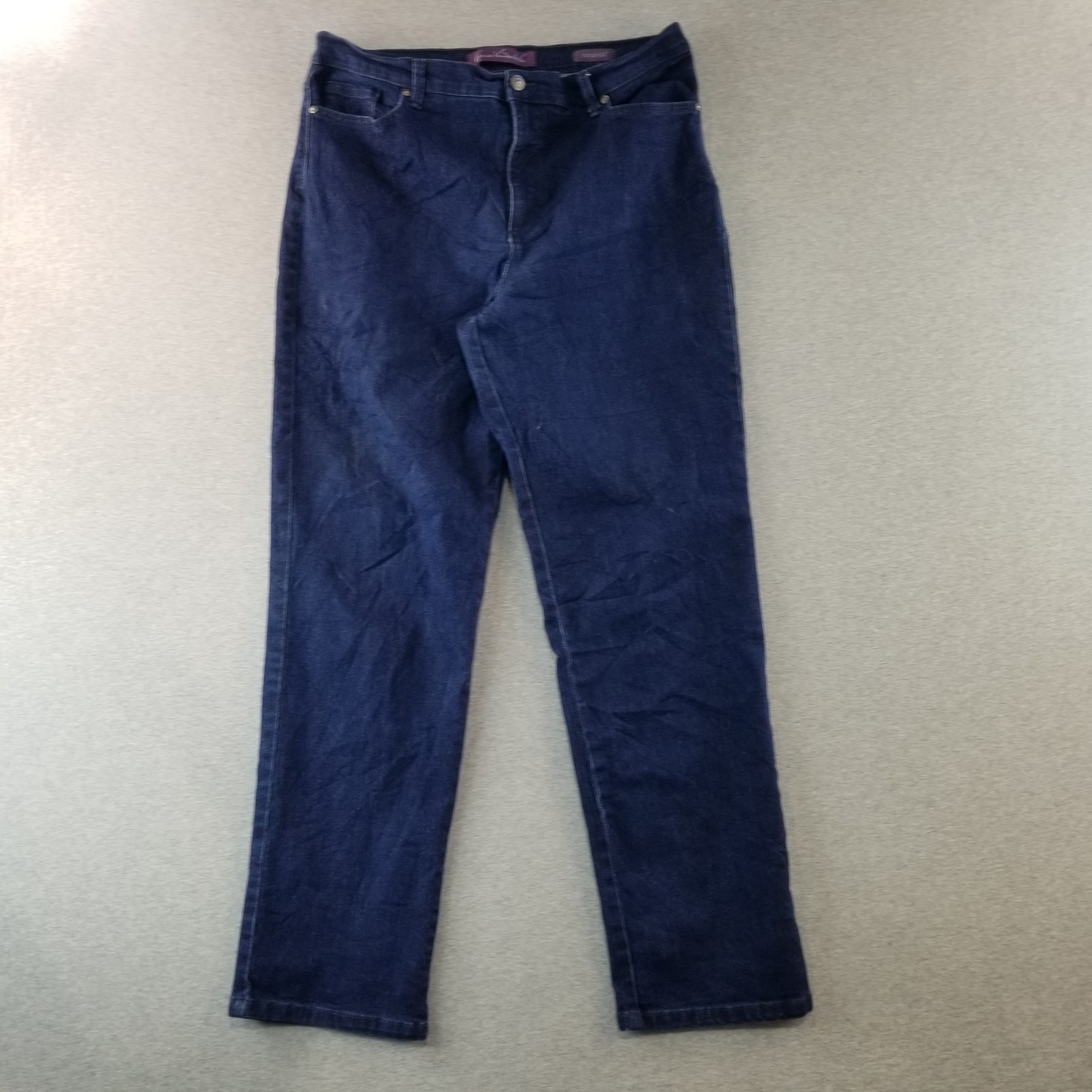 Gloria Vanderbilt Jeans Women's Sz 14 Amanda Dark Wash Normcore Cute Trendy Nice