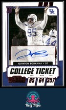 2021 Panini Contenders Draft Picks #247 Quinton Bohanna Red