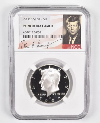 2008-S SILVER Kennedy Half Dollar PF70 UCam - NGC Special Lbl *7275